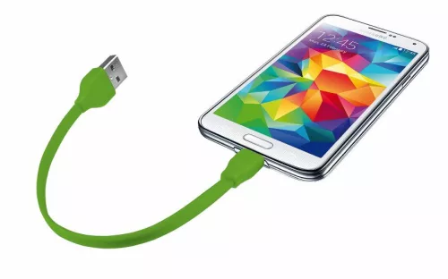Trust 20142 Flat Micro-USB kábel 20cm lime