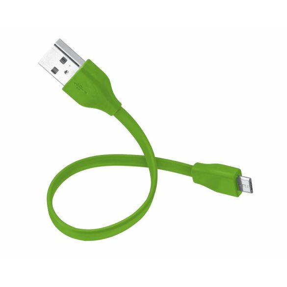 Trust 20142 Flat Micro-USB kábel 20cm lime