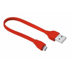 Trust 20141 Flat Micro-USB kábel 20cm piros