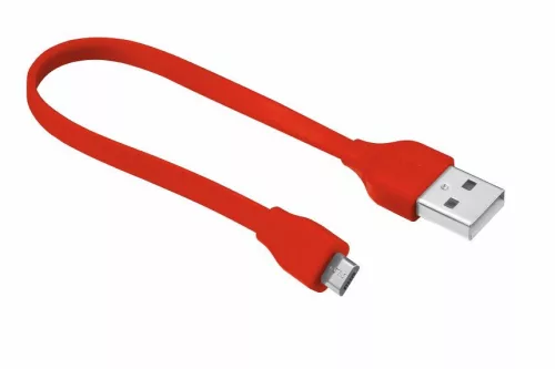 Trust 20141 Flat Micro-USB kábel 20cm piros