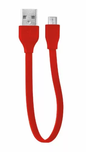 Trust 20141 Flat Micro-USB kábel 20cm piros