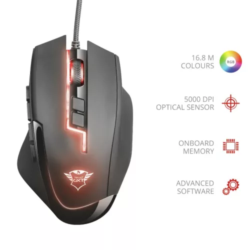 Trust GXT 164 Sikanda MMO Gamer egér (21726)