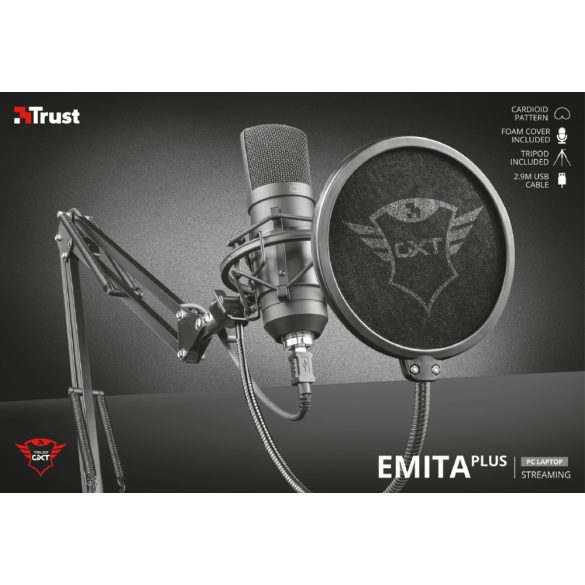 Trust GXT 252+ Emita Plusz Streaming Mikrofon (22400)