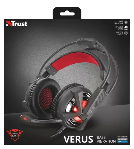 Trust GXT 353 Verus Bass Vibration fejhallgató (21302)