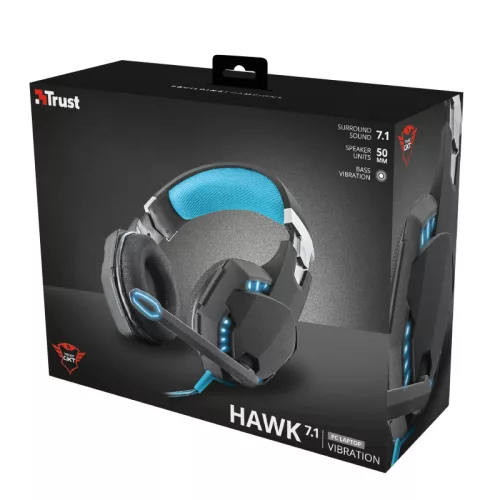 Trust GXT 363 Hawk 7 1  Bass Vibratio fejhallgató (20407)