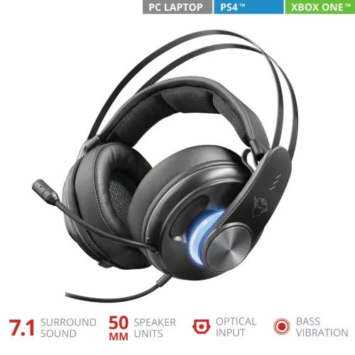 Trust GXT 383 Dion 7.1 Bass Vibration fejhallgató (22055)
