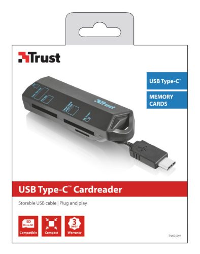 Trust Kártyaolvasó - USB-C  (20968)