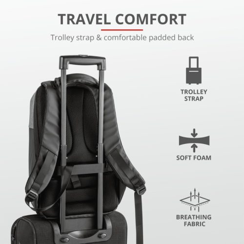 Trust Nox Anti-theft notebook hatizsak 16" - szürke - (23083)