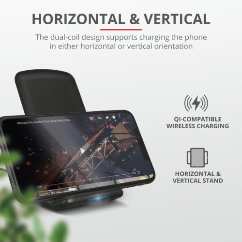 Trust Primo10 Fast Desk Stand vezeték nélküli telefon töltő (23325)