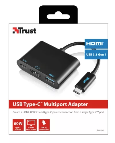 Trust USB-C Multiport átalakító kábel (21260)