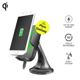   Trust Yudo10 vezeték nélküli autós telefon töltő (23133)