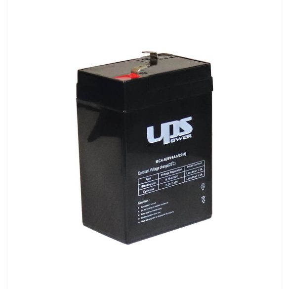 UPS MC4-6 6V 4Ah zselés savas ólom akkumulátor