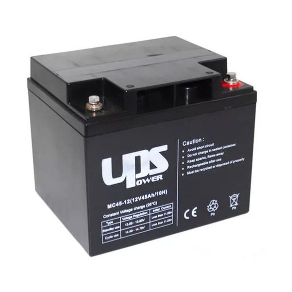 UPS MC45-12 12V 45Ah zselés ólom akkumulátor gondozásmentes