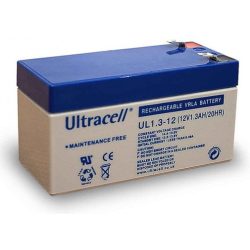   Ultracell UL1.3-12 12V 1.3Ah zselés ólom akkumulátor gondozásmentes