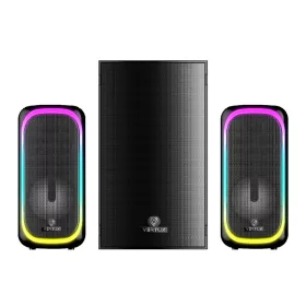   Vertux Hangszóró 2.1 - SONICTHUNDER 50 (50W, BTv5.0, FM Rádió, távírányító, 3,5mm port, RGB LED, fekete)