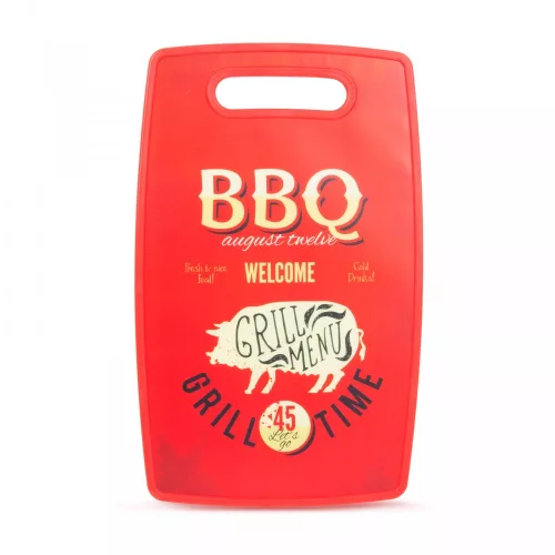 Vágódeszka BBQ 3 féle design - 37x23cm (57205B)