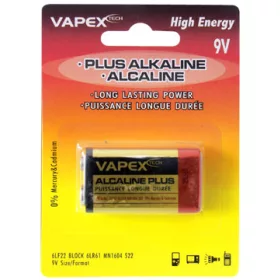 Vapex PP3 méretű  tartóselem  6F22  9V