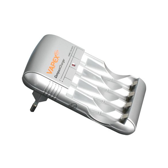 Vapex Mini gyorstöltő AA és AAA méretű NiMH akkumulátorokhoz  LED kijelző