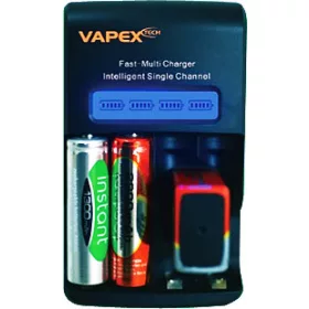   Vapex Univerzális töltő AA  AAA és PP3 méretű NiMH akkumulátorokhoz  LCD kijelző