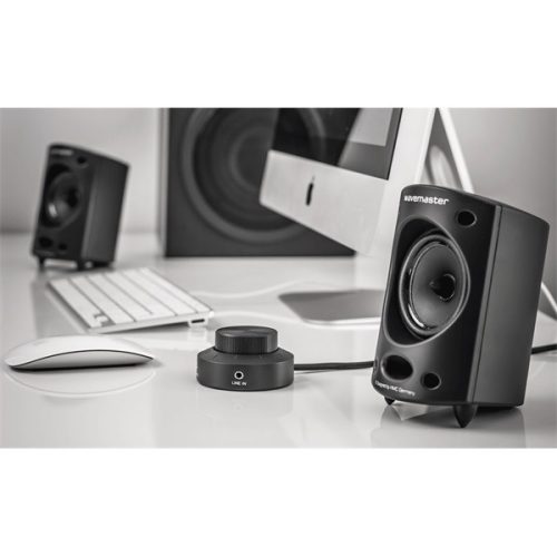 WAVEMASTER 66202 wavemaster hangszóró 2.1 - moody (65w rms, fa mélynyomó, 3,5mm jack, rca, fekete)