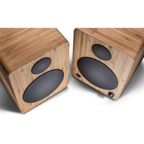 WAVEMASTER 66372 wavemaster hangszóró 2.0 - cube mini neo bamboo (36w rms, bluetooth, 3,5mm jack, rca, toslink, távírányító, bambusz)