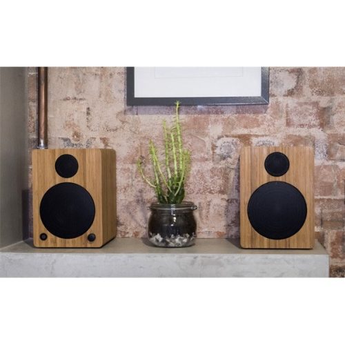 WAVEMASTER 66372 wavemaster hangszóró 2.0 - cube mini neo bamboo (36w rms, bluetooth, 3,5mm jack, rca, toslink, távírányító, bambusz)