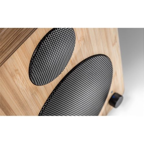 WAVEMASTER 66372 wavemaster hangszóró 2.0 - cube mini neo bamboo (36w rms, bluetooth, 3,5mm jack, rca, toslink, távírányító, bambusz)