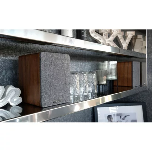 WAVEMASTER 66500 wavemaster hangszóró 2.0 - base (30w rms, bluetooth, rca, barna fa és szürke)