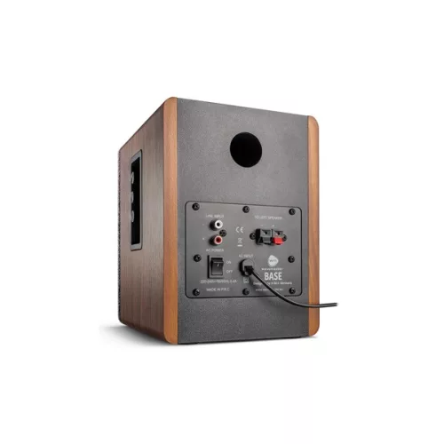 WAVEMASTER 66500 wavemaster hangszóró 2.0 - base (30w rms, bluetooth, rca, barna fa és szürke)
