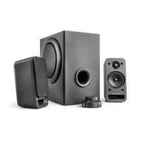   WAVEMASTER 66503 wavemaster hangszóró 2.1 - mx3+ (50w rms, fa mélynyomó, 3,5mm jack, rca, fekete)