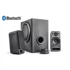   WAVEMASTER 66506 wavemaster hangszóró 2.1 - mx3+ bt (50w rms, fa mélynyomó, bluetooth, 3,5mm jack, rca, fekete)