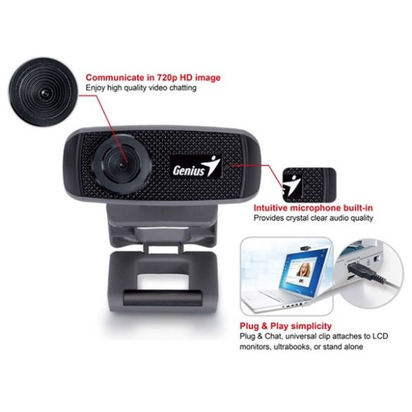 Genius Webkamera - FaceCam 1000x V2  (USB, 1280x720, HD Video, 30fps)
