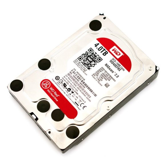 Western Digital Belső HDD 3.5" 4TB - WD40EFRX (5400rpm, 64 MB puffer, SATA3 - Red széria)