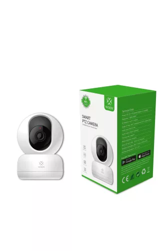 WOOX R4040 woox smart home 360°-os beltéri kamera - r4040 (1920x1080, mozgásérzékelés, beépített mikrofon, hangszóró, wi-fi)