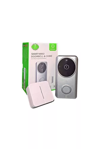 WOOX R4957 woox smart home video kaputelefon - r4957 (1280*720p, kétirányú hangkapcsolat, éjszakai kameramód, 128gb sd)