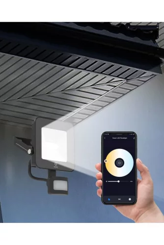 Woox Smart Home Kültéri Reflektor PIR szenzorral - R5113 (20W, 2700K-6500K, 120°, 1600lm, 25000h)