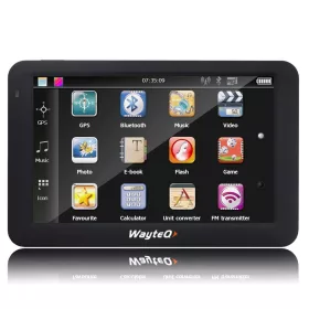 WayteQ X985BT GPS navigáció (térkép nélkül)