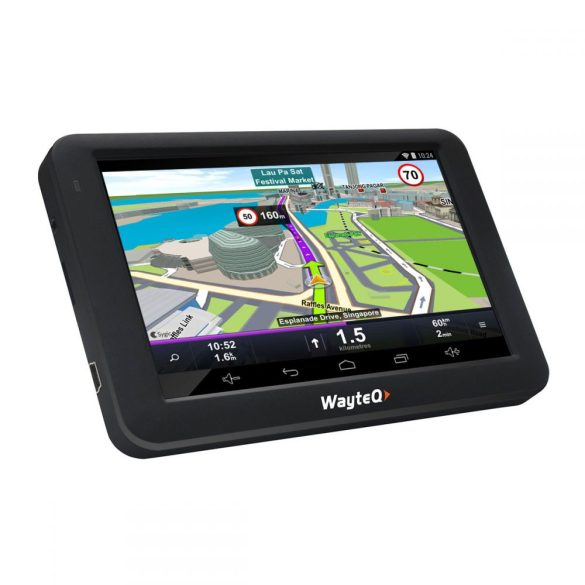 WayteQ X995 Android GPS navigáció + Sygic 3D Európa térkép