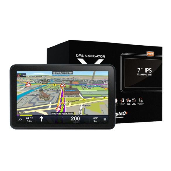 WayteQ x995 MAX Android GPS navigáció + Sygic 3D Európa térkép