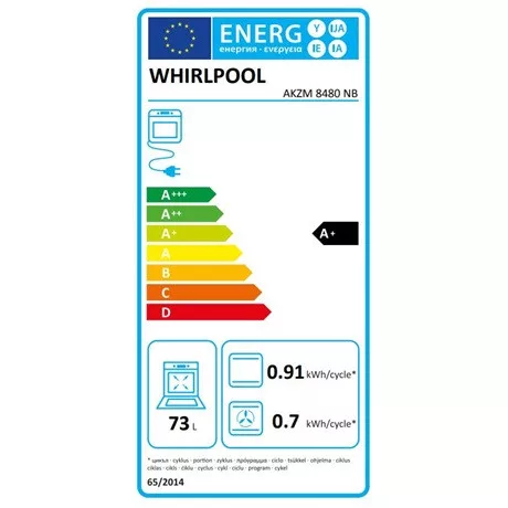 Whirlpool AKZM 8480 NB sütő beépíthető elektromos