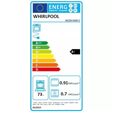 Whirlpool AKZM 8480 S sütő beépíthető elektromos