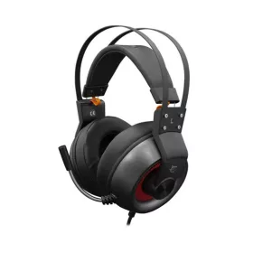   White Shark CARACAL GH-1949 gamer headset mikrofonnal - Fekete/Piros