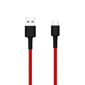   XIAOMI Mi Braided USB Type-C kábel 1 m, piros/fekete - SJV4110GL