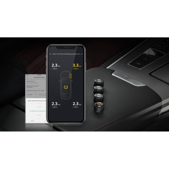 Xiaomi 70mai Tire Pressure Monitoring System Lite keréknyomás ellenőrző rendszer