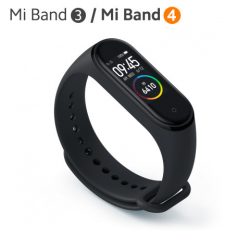 Xiaomi Mi Band 3, 4 pót pánt - fekete