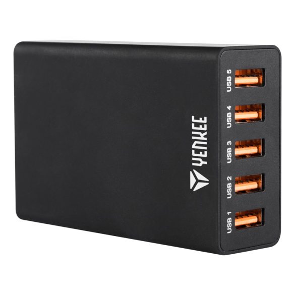 Yenkee YAC 3005BK 5PORT usb töltőállomás