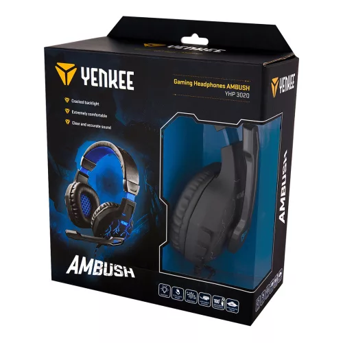 Yenkee YHP3020AMBUSH gamer fejhallgató
