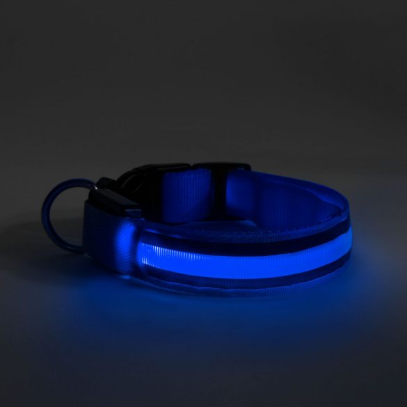 Yummie LED-es nyakörv - akkumulátoros - L méret - kék (60029A)