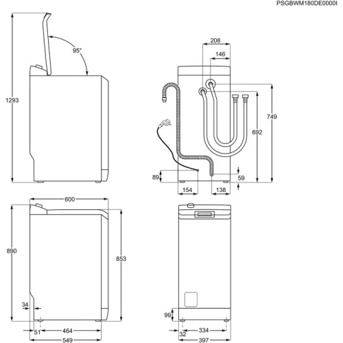 Zanussi ZWQ61025CI felültöltős mosógép