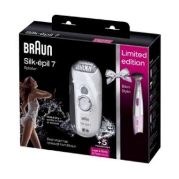 Braun SE7281 Wet&Dry epilátor + FG1100 Bikini timmer (borotva) szett